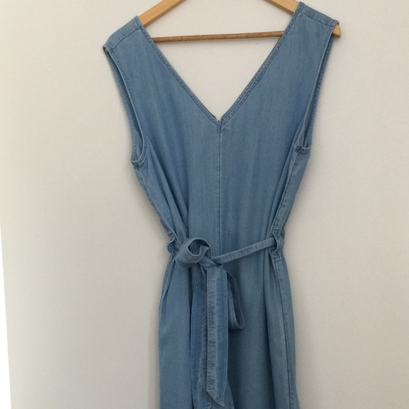 Lou & Grey Other - Women Lou and Grey maxi wide leg denim jumpsuit s